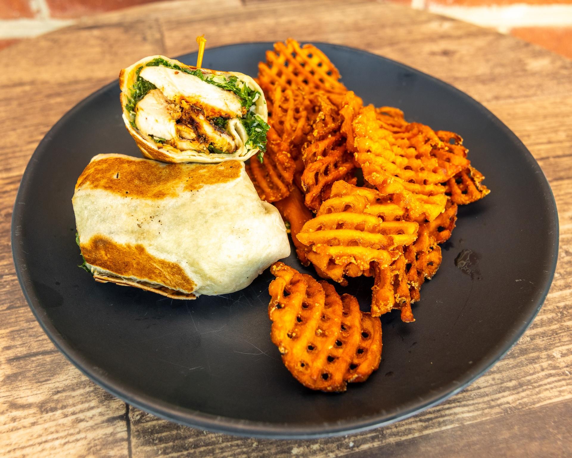 Blackened Caesar Wrap.