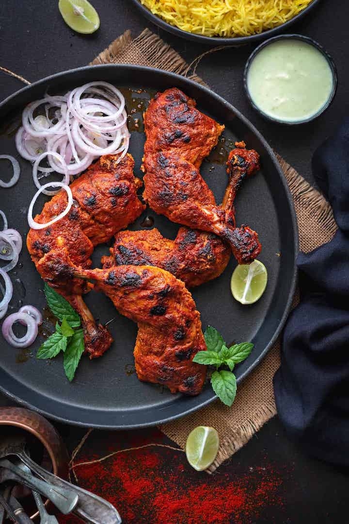 Tandoori Chicken (4 Pcs).