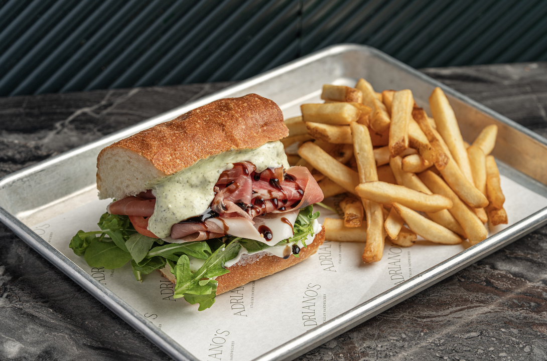 Half Sandwich & Fries.