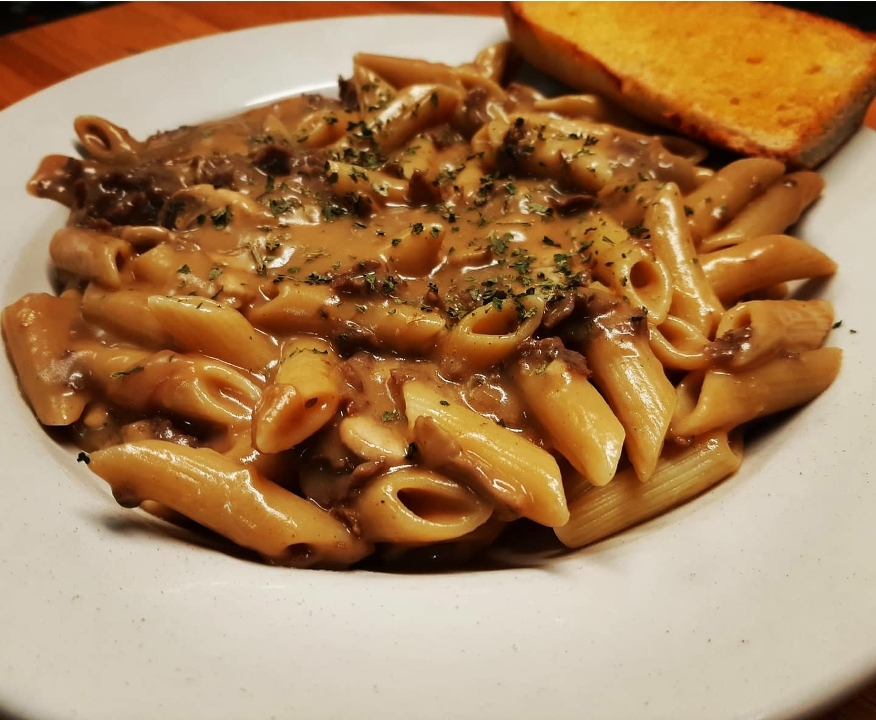 Steak Stroganoff.