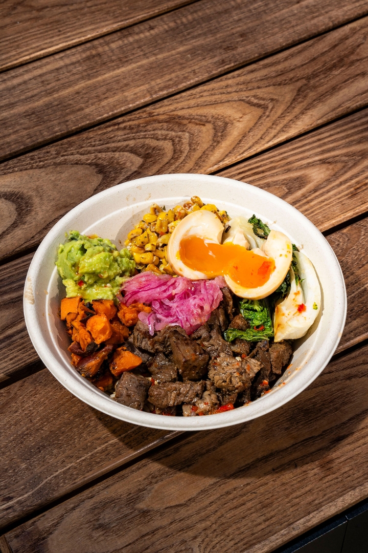 Build Your Own Umami Steak Bowl.