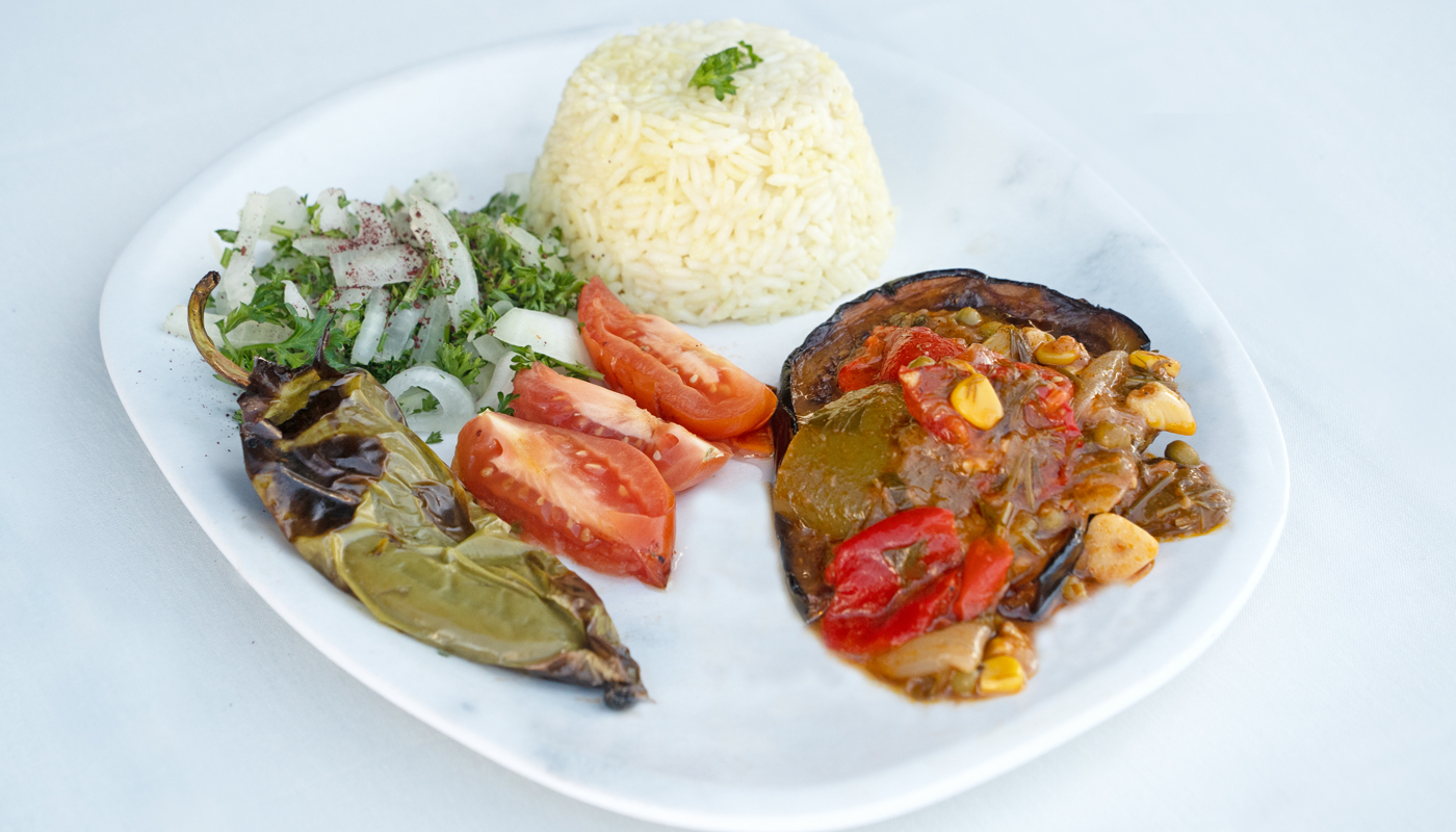 Stuffed Eggplant Plate.