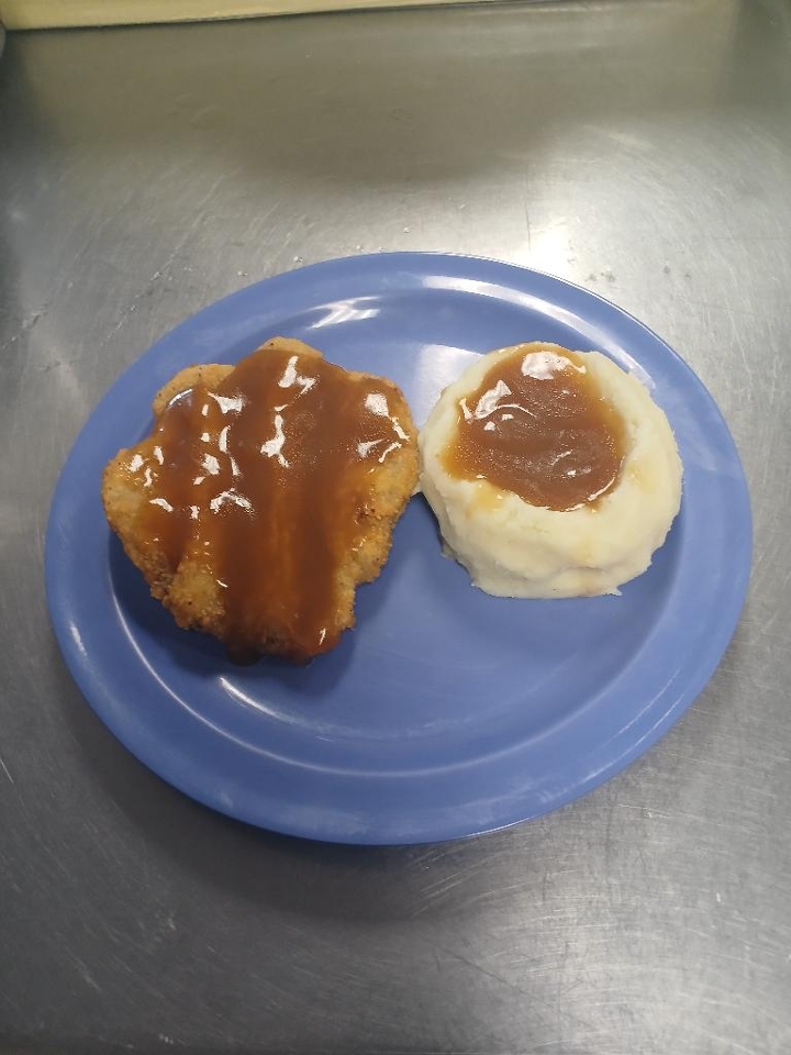Country Fried Steak with Gravy.