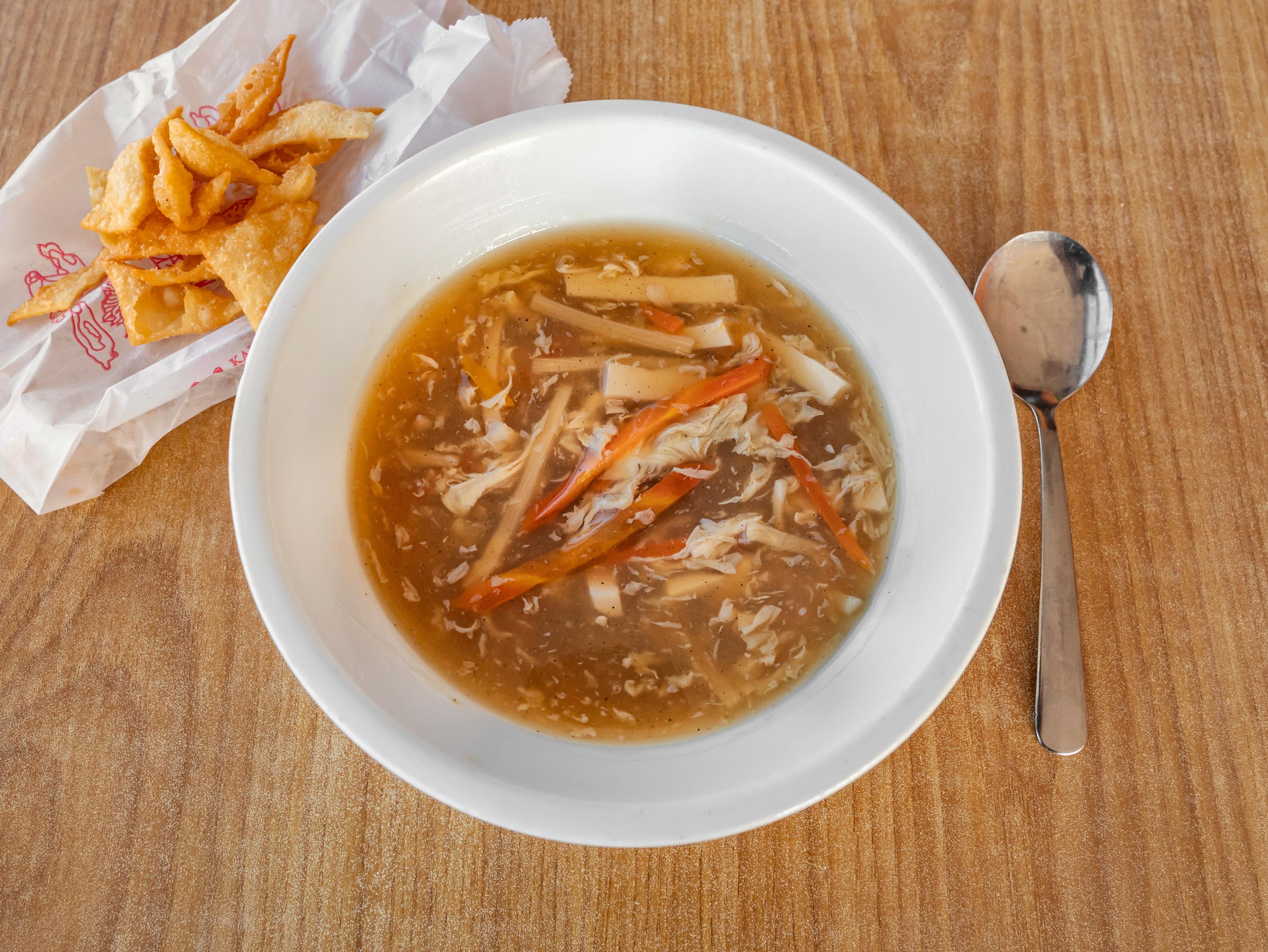 HOT & SOUR SOUP SMALL (12 OZ).