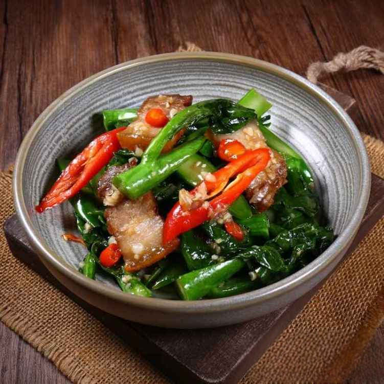 PK14. 唐芥蘭炒臘味/Chinese Broccoli w. Chinese Sausage & Bacon.