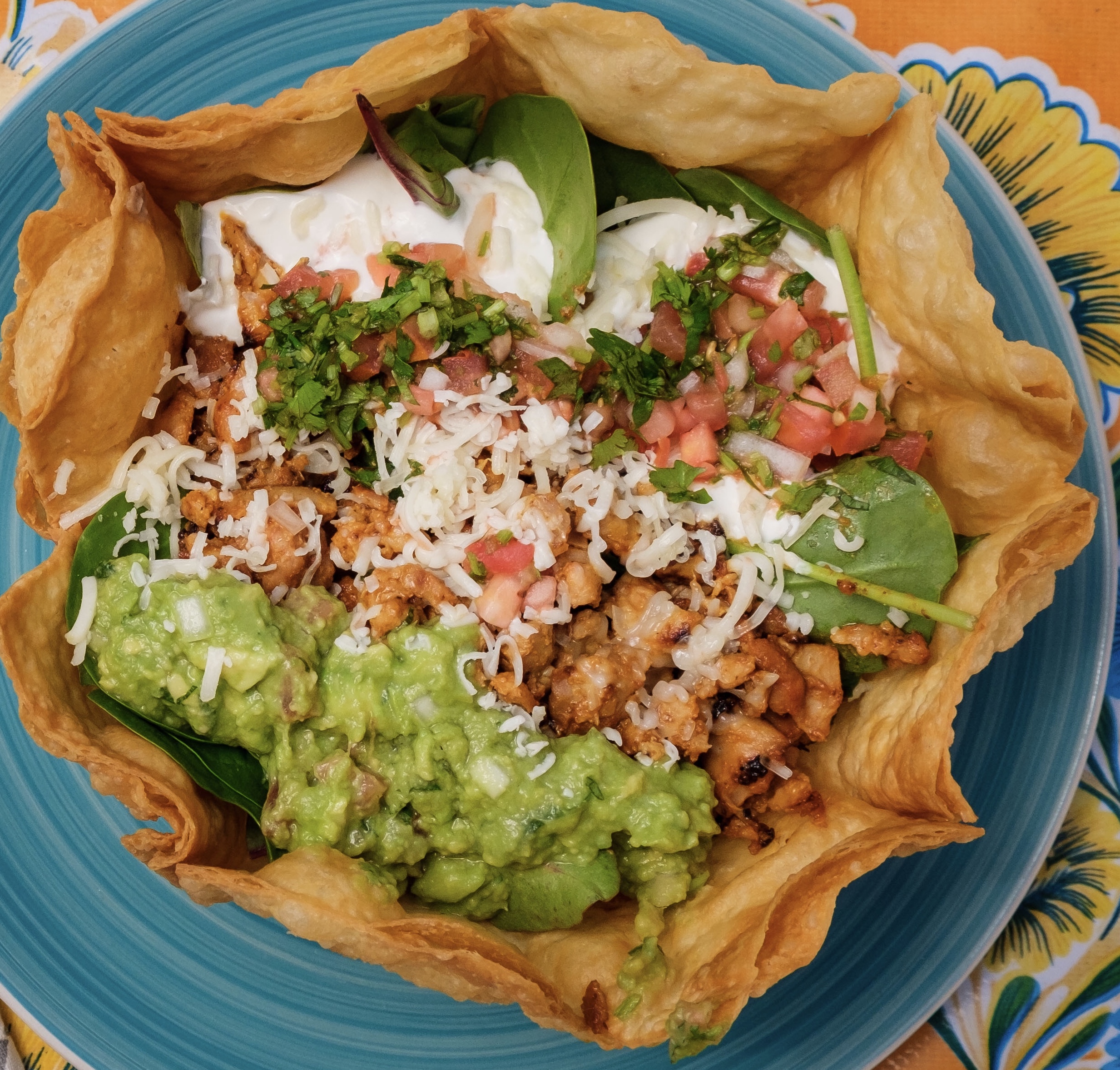 Taco Salad with Meat.