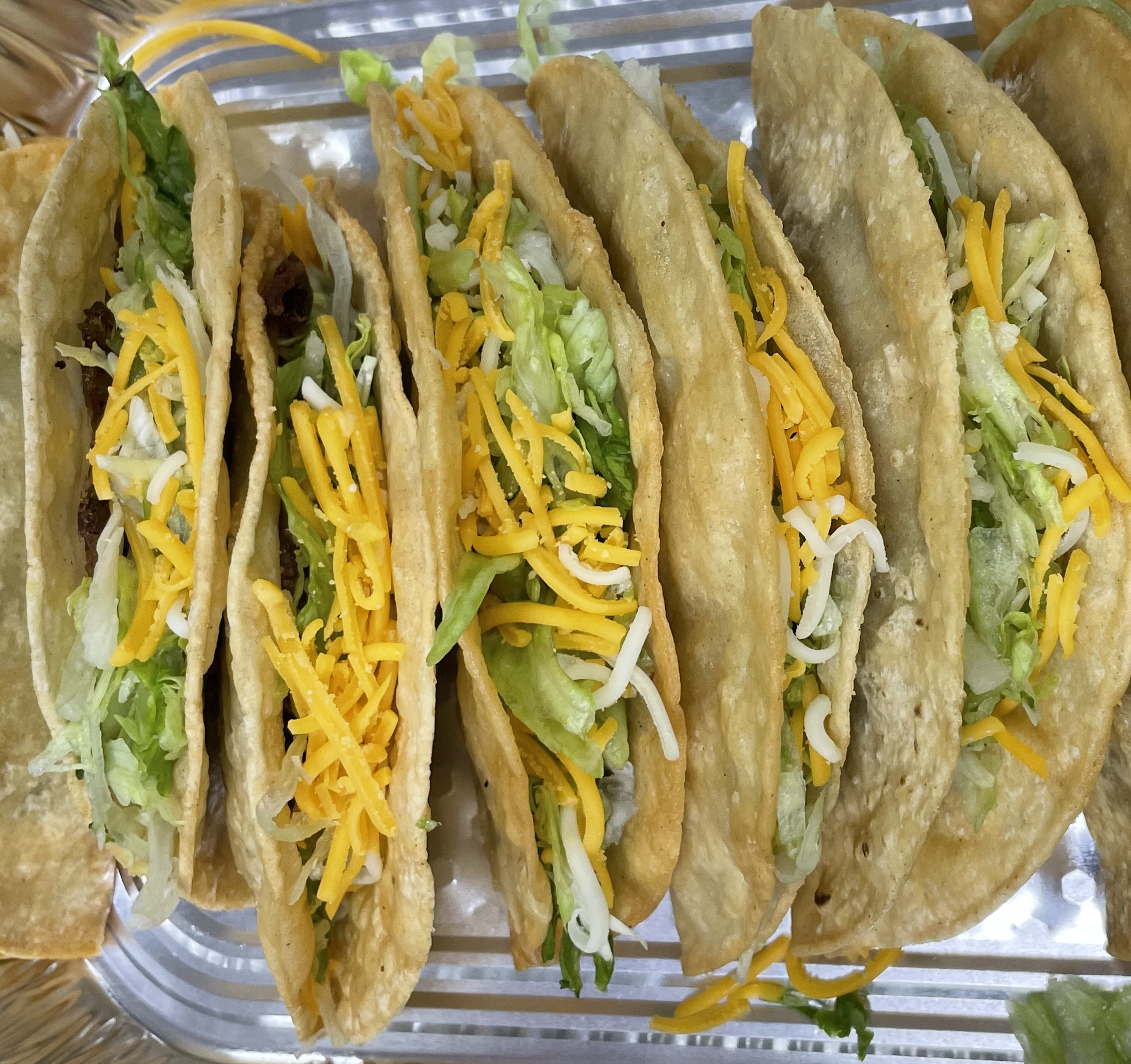 8 Beef Tacos.