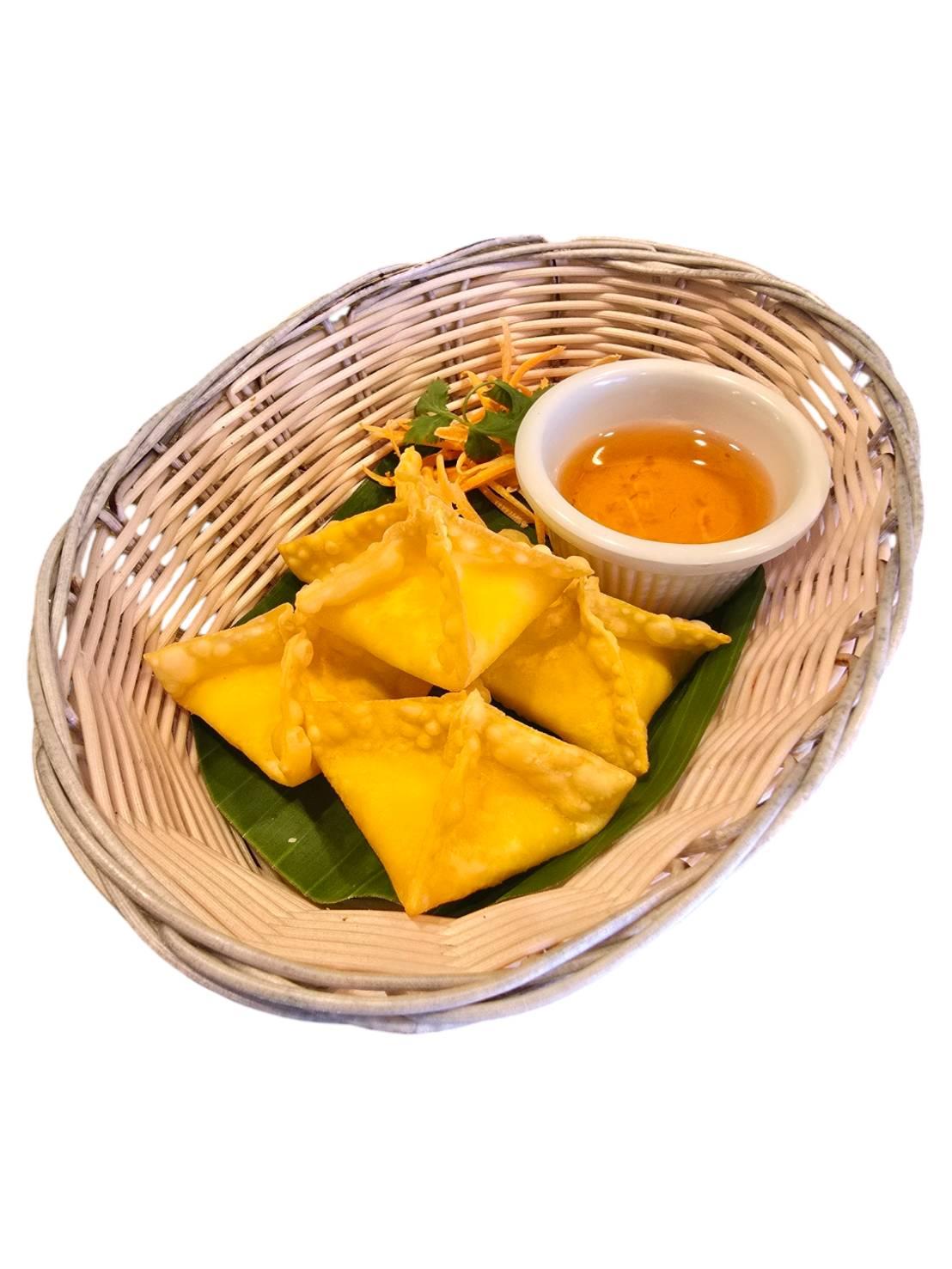 Cheese Crab Rangoon ปูอัดชีสทอด.