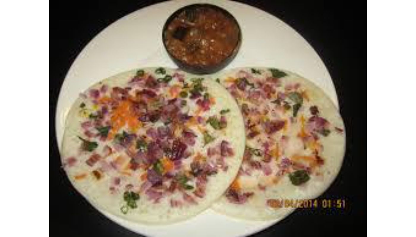 Mini Veg Uthapam (2) - Vegan, Glutne free.