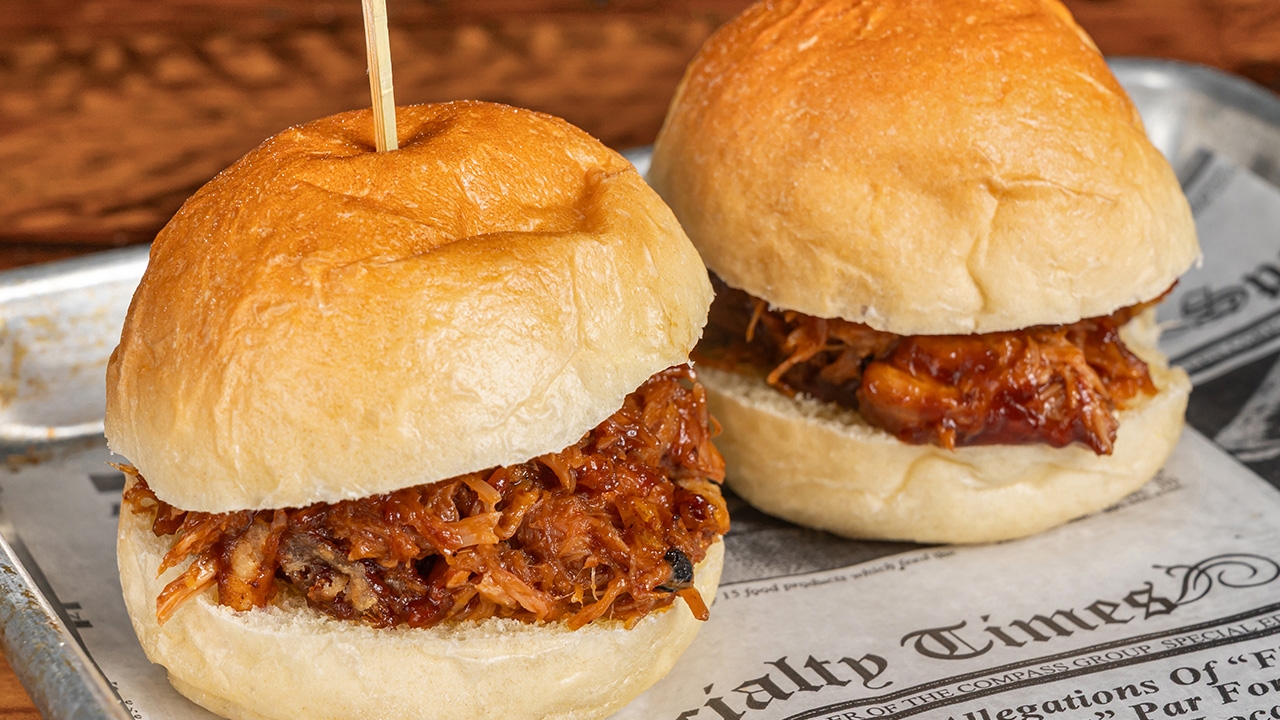 BBQ Pulled Pork Sliders.