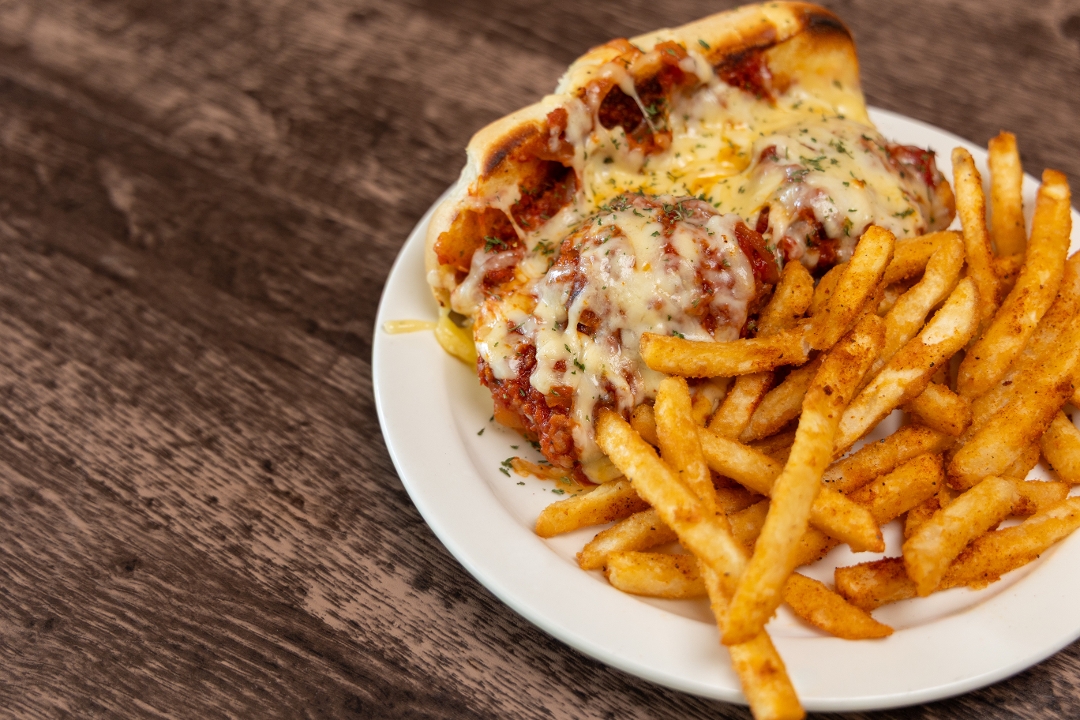 Monday - All-Beef Italian Meatball Hoagie and Seasoned Fries.