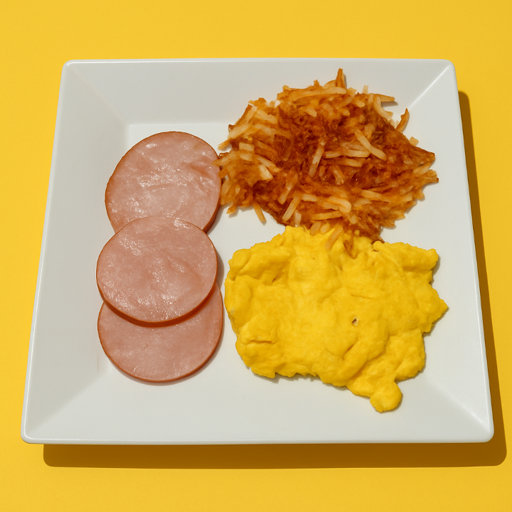 Canadian Bacon & Eggs.