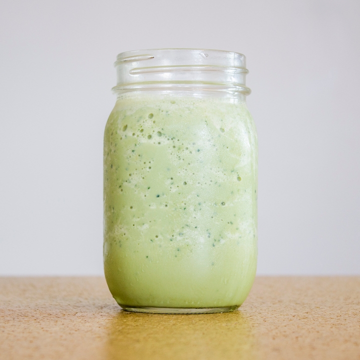 Ice Blended Vanilla Matcha.