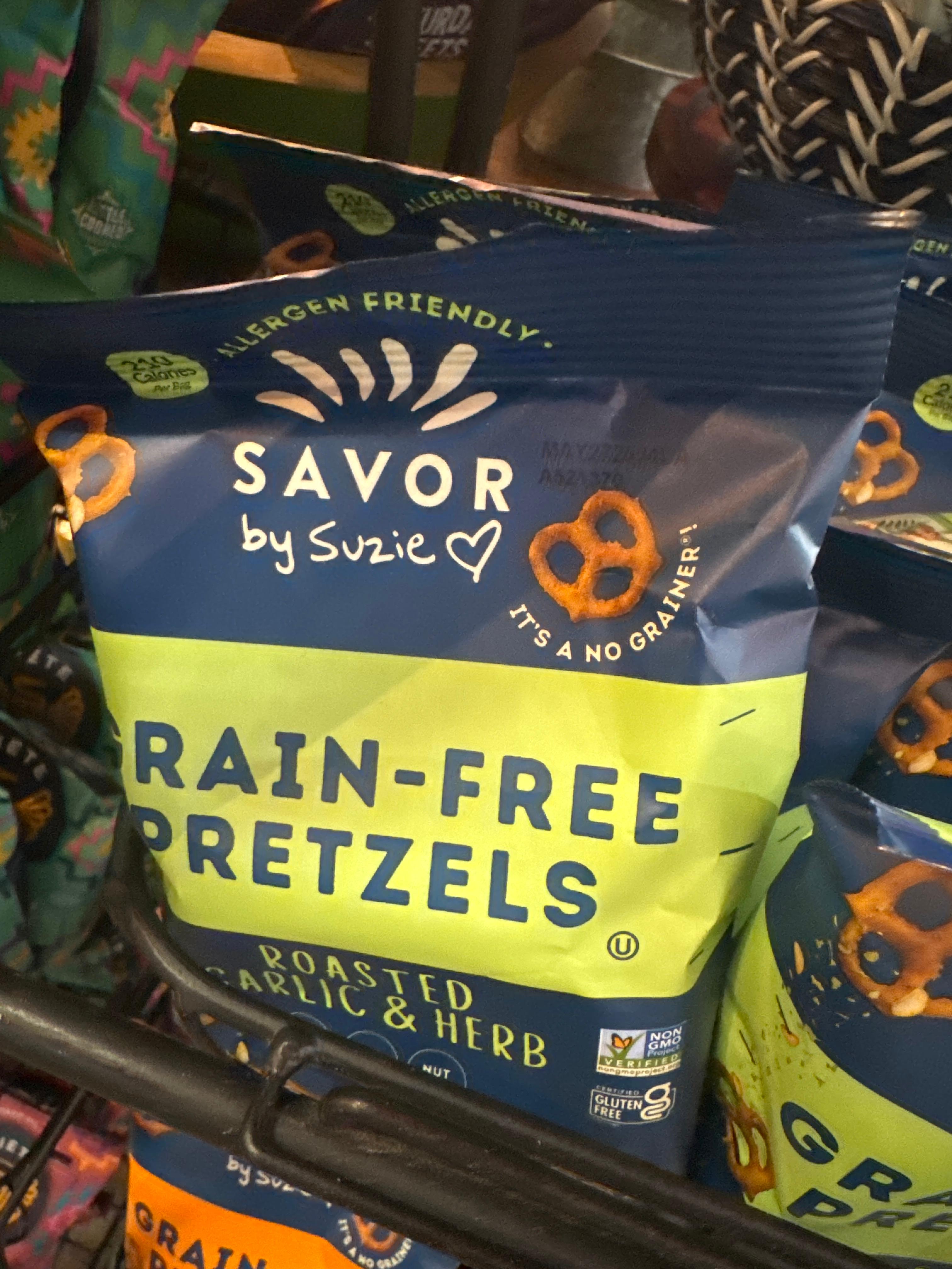 Savor Grain-Free Pretzel Garlic & Herb.
