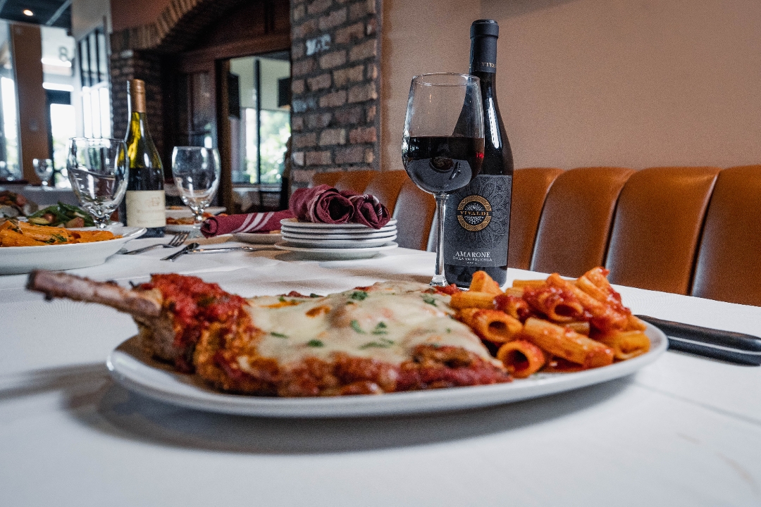 Veal Chop Parmigiana.