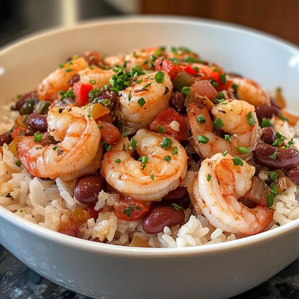 YELLOW RICE SHRIMP PLATTER.