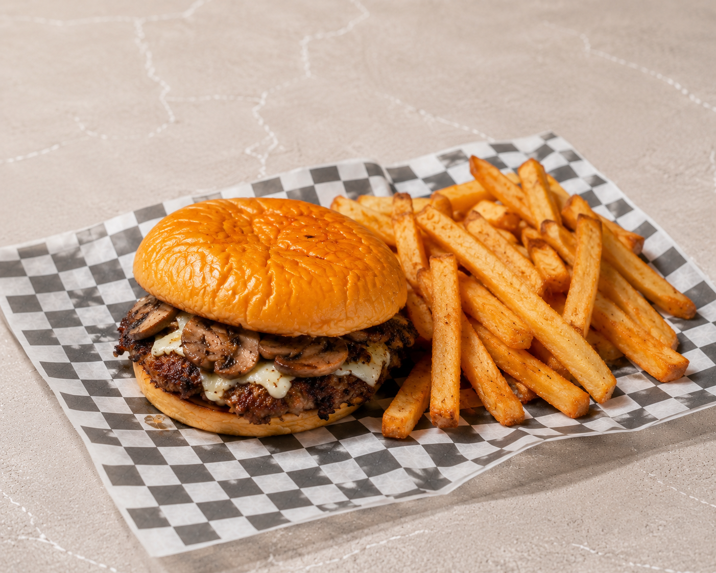 Mushroom Swiss Combo.