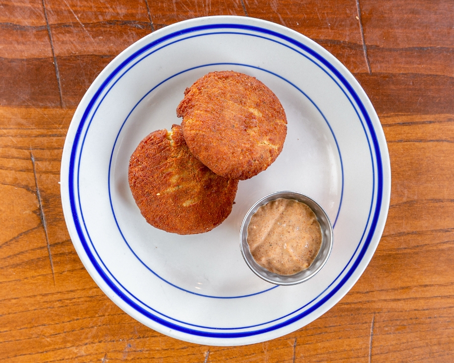 Crabcakes.