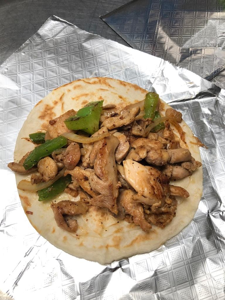 Chicken Fajita (Available at 8am).