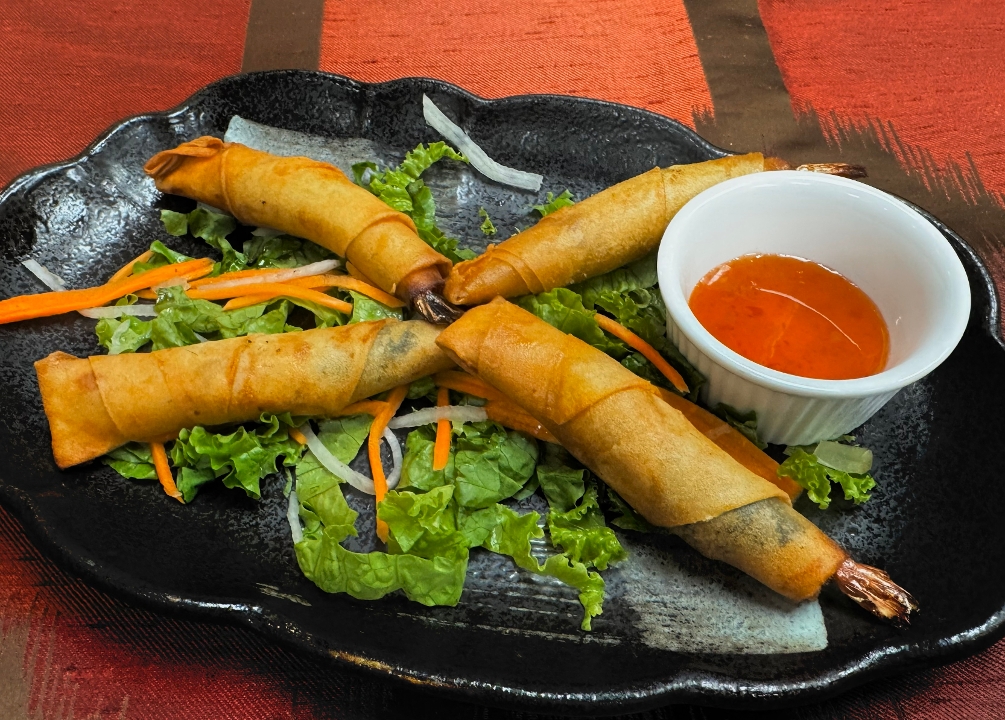 4-Basil Shrimp Spring Roll - Cha Gio Tom LA Que.