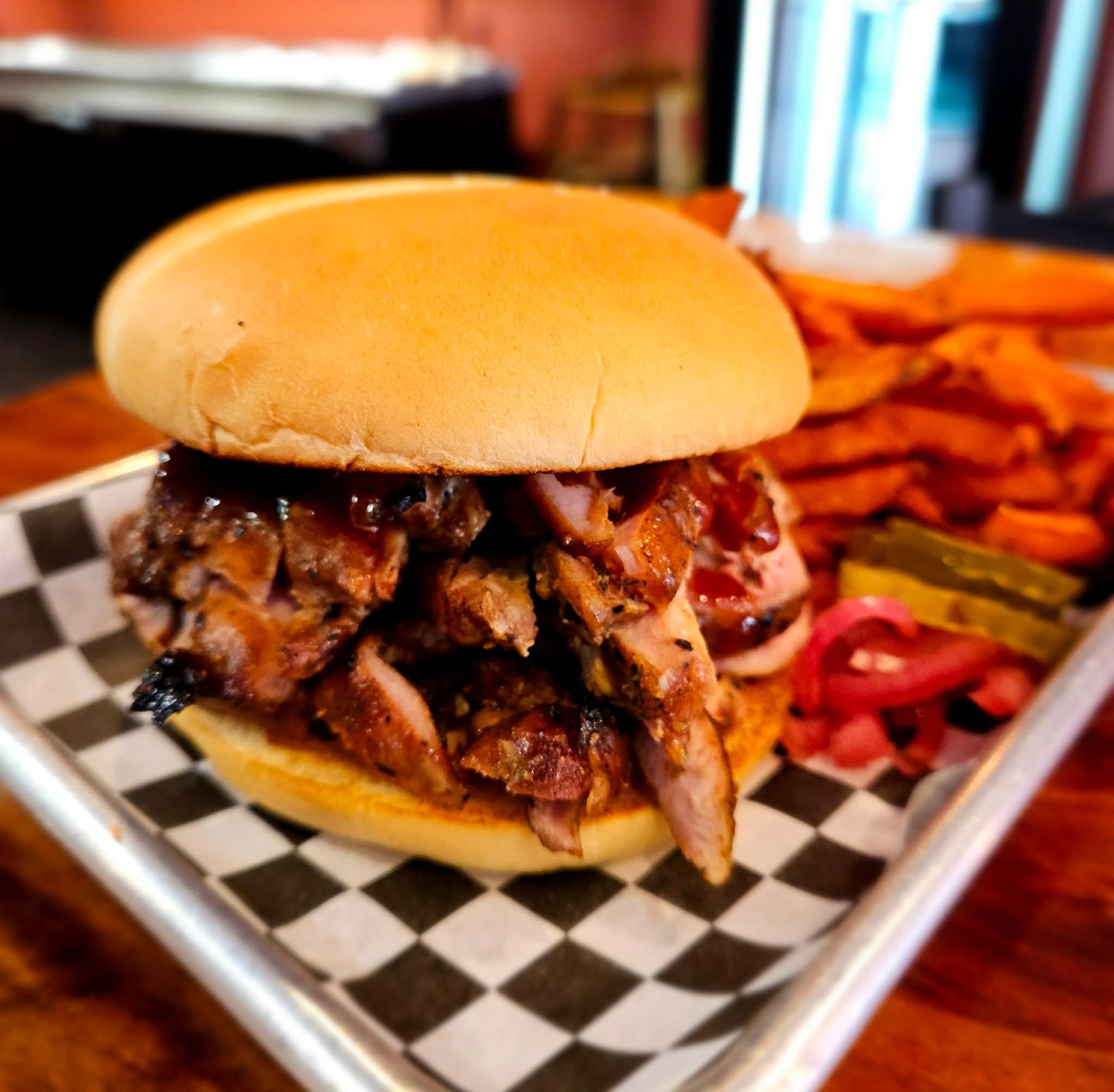 Chopped Chicken Sammich.