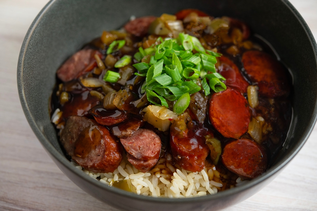 Bourbon Sausage Bowl.