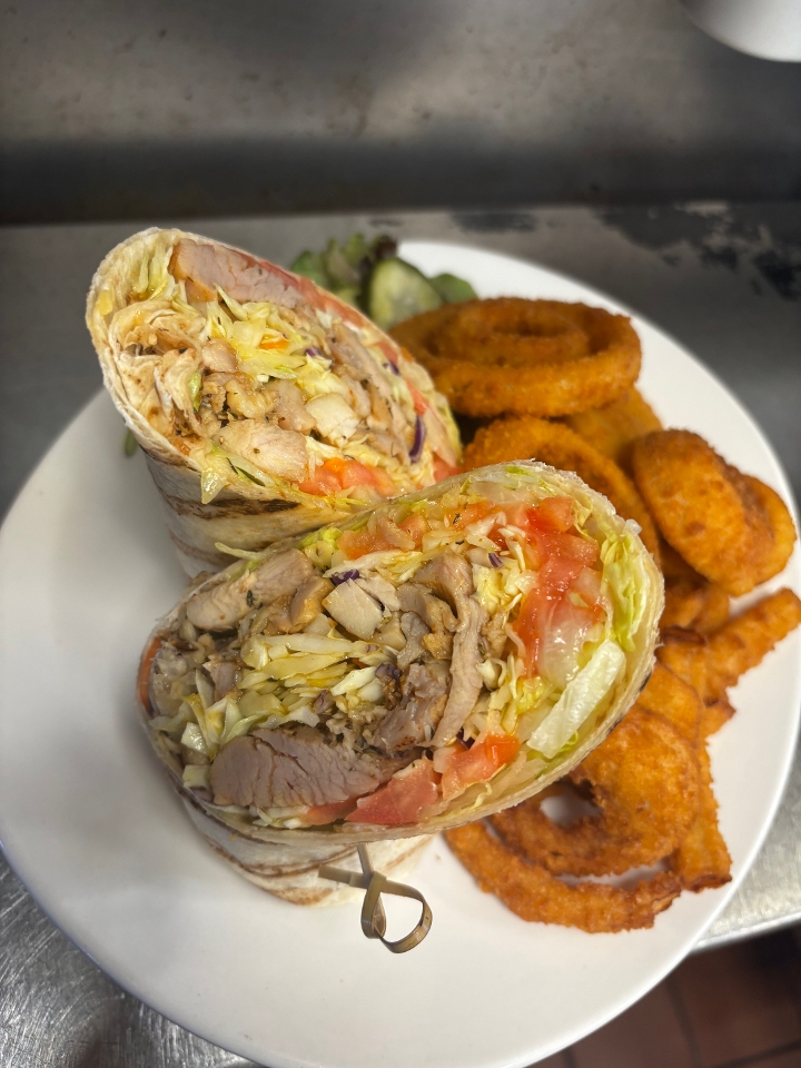 Jerk Chicken Wrap.