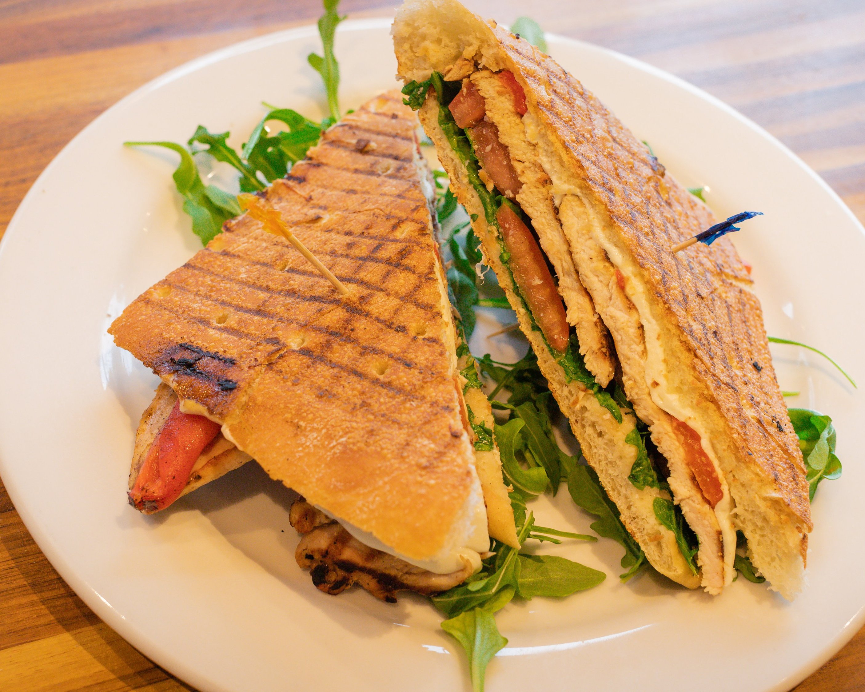 Chicken Caprese Panini.