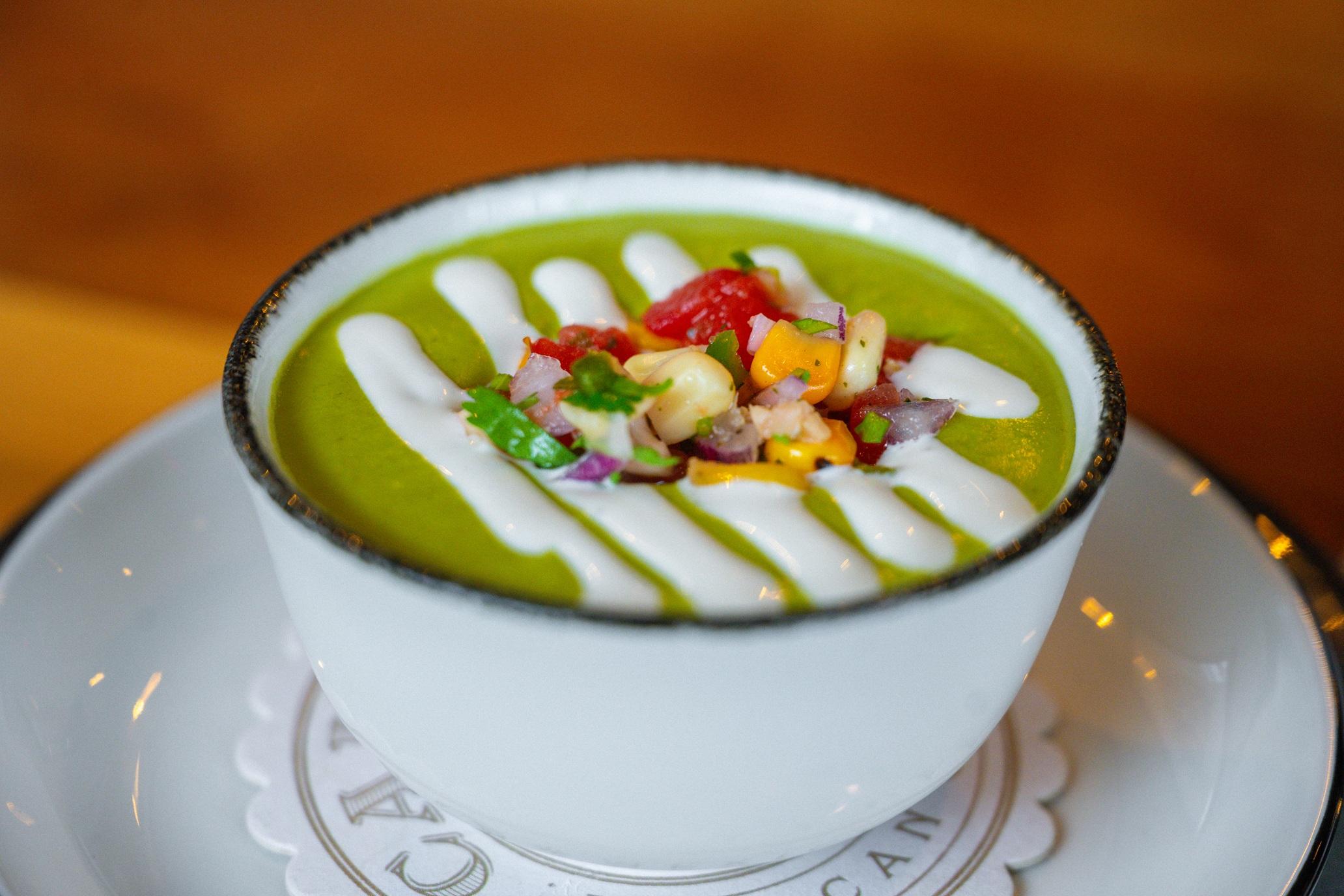 Poblano Soup.