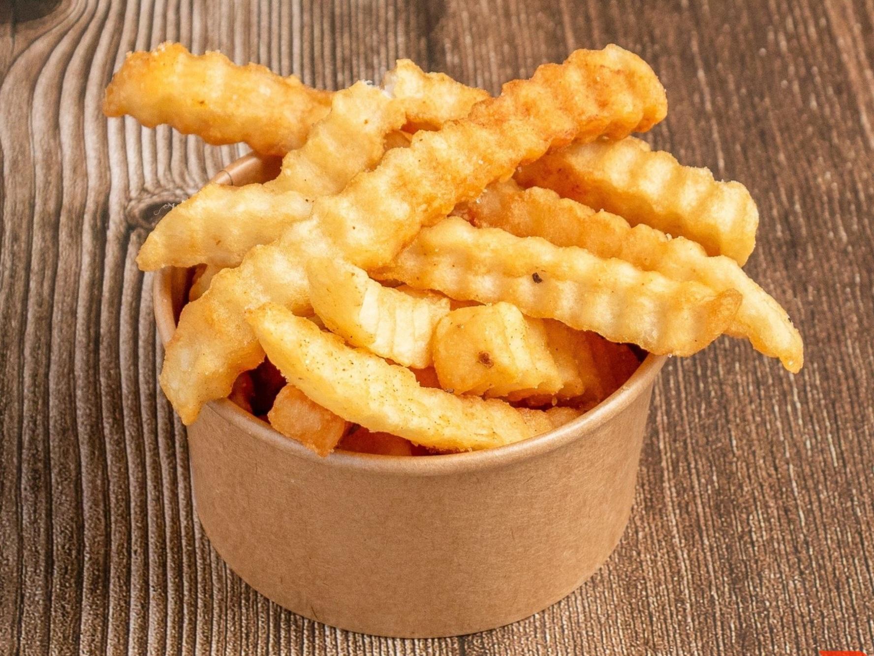 Crinkle-cut fries.