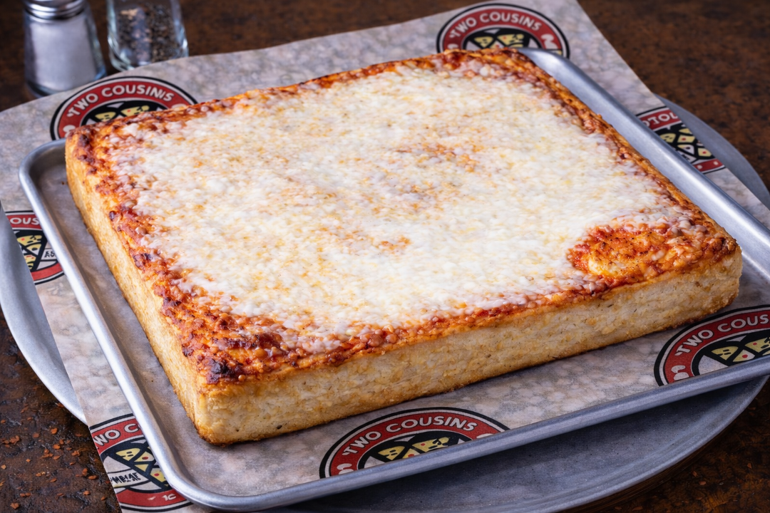 Sicilian Cheese Pizza 16x16".