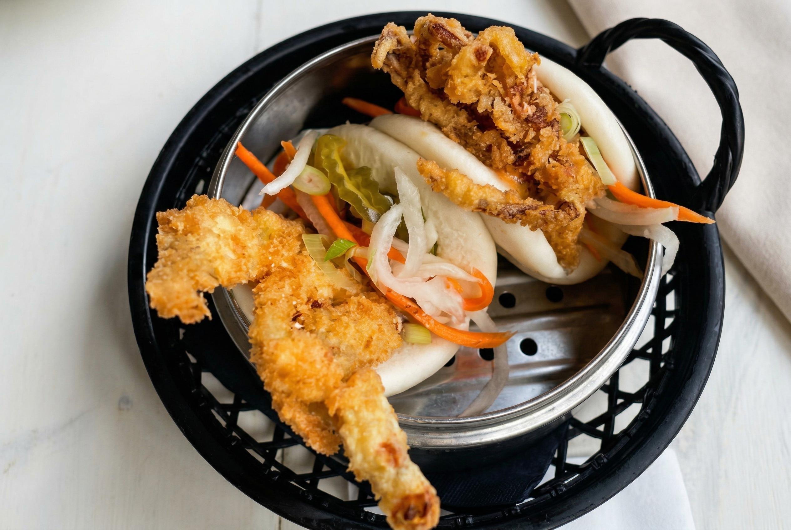 Soft Shell Crab Bao Buns.