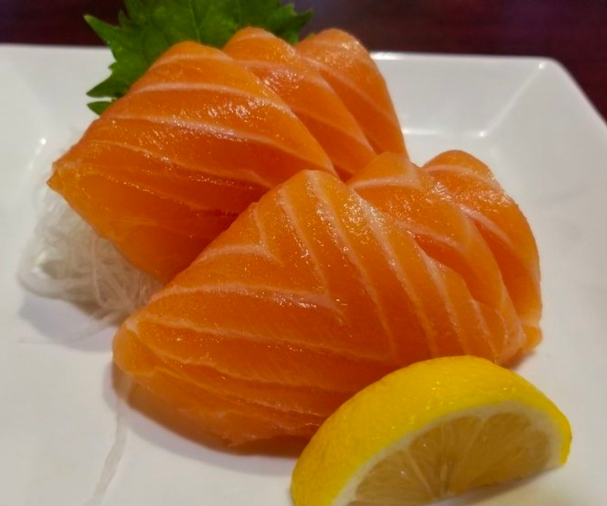 Salmon Sashimi.