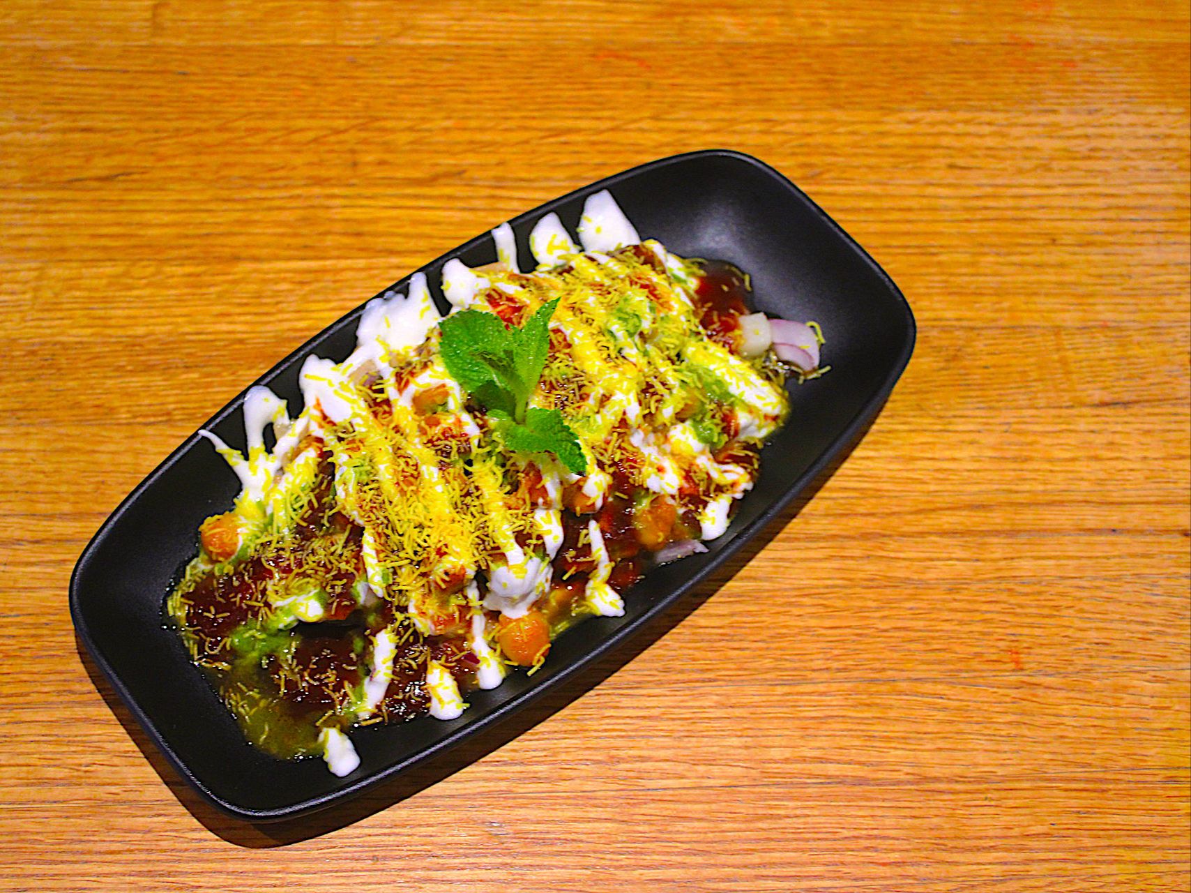 Aloo Tikki Chaat.