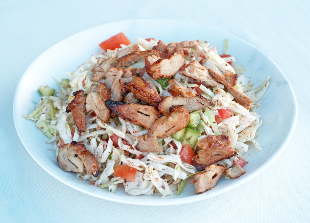 Jumbo Cabbage Salad w/protein.