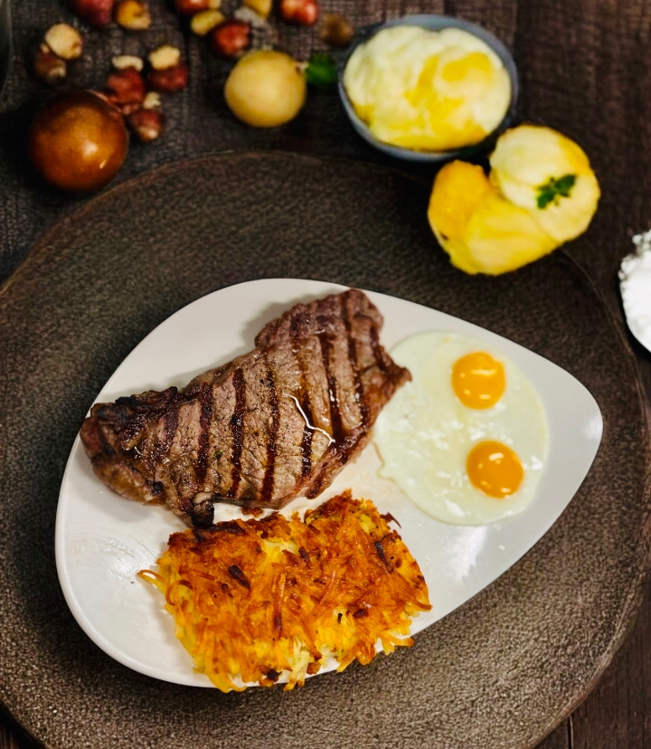 NY Steak & Eggs.