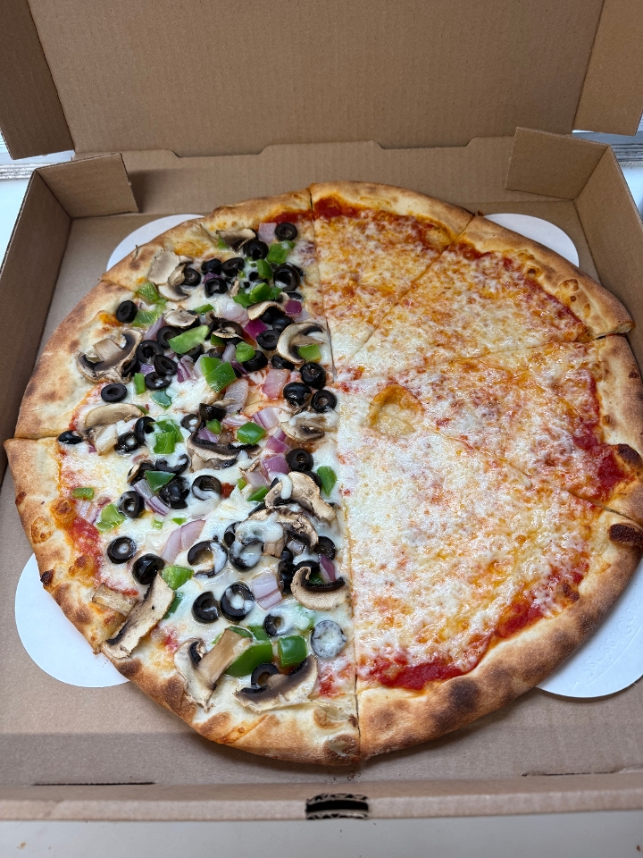 Half n Half Pizza.