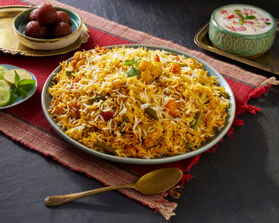 Veggie Dum Biryani.