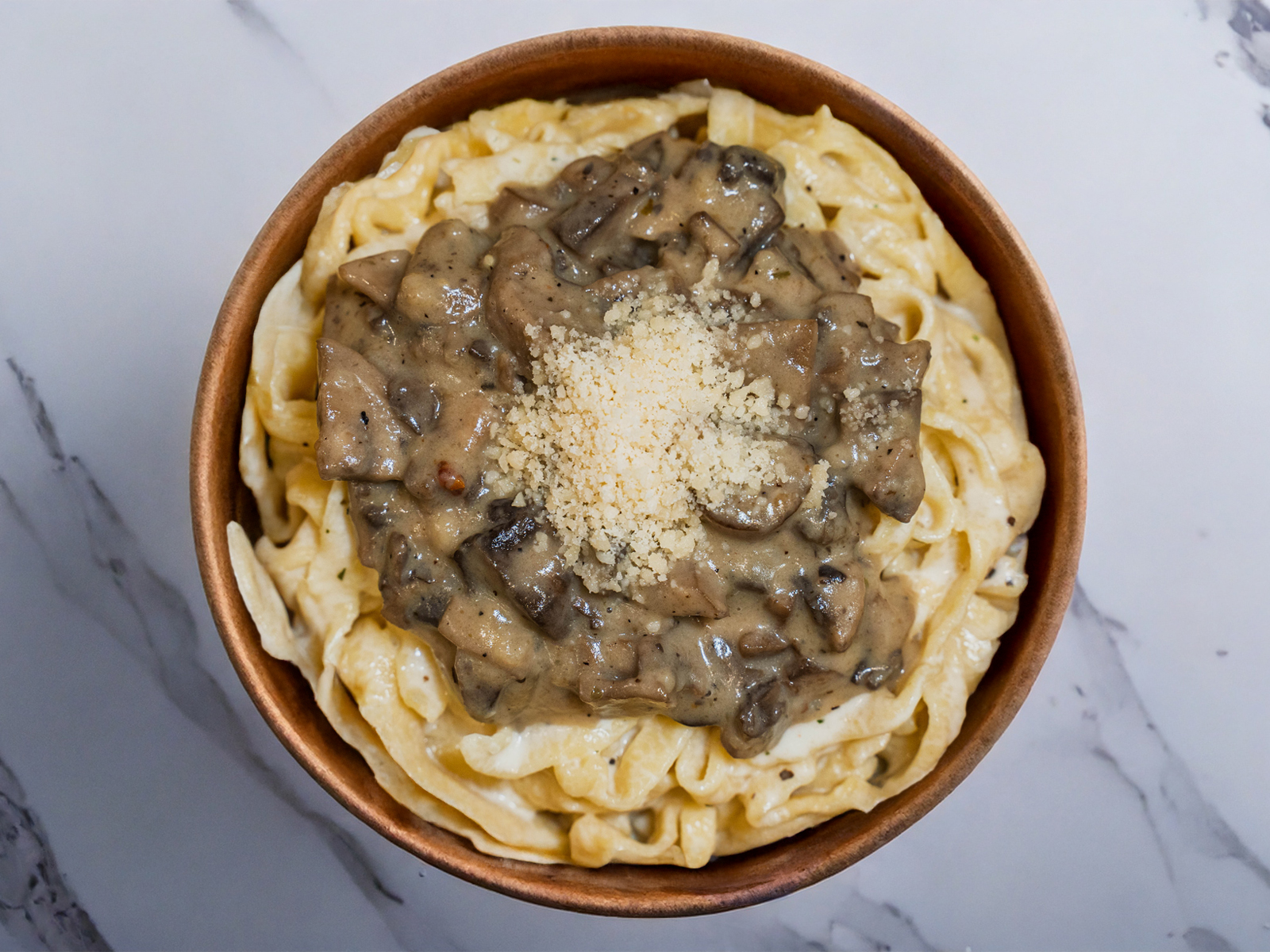 Pasta + Creamy Mushroom.