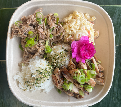 Hawaiian Mixed Plate Lunch.