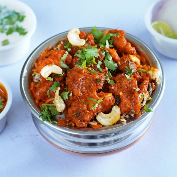 Chicken 65 Pulav (Bone-less).