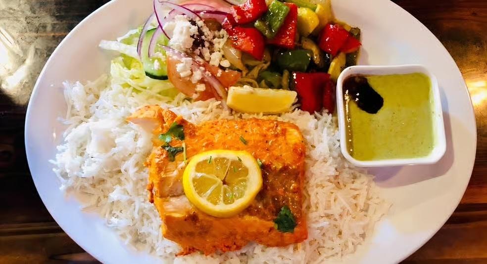 Tandoori Salmon.