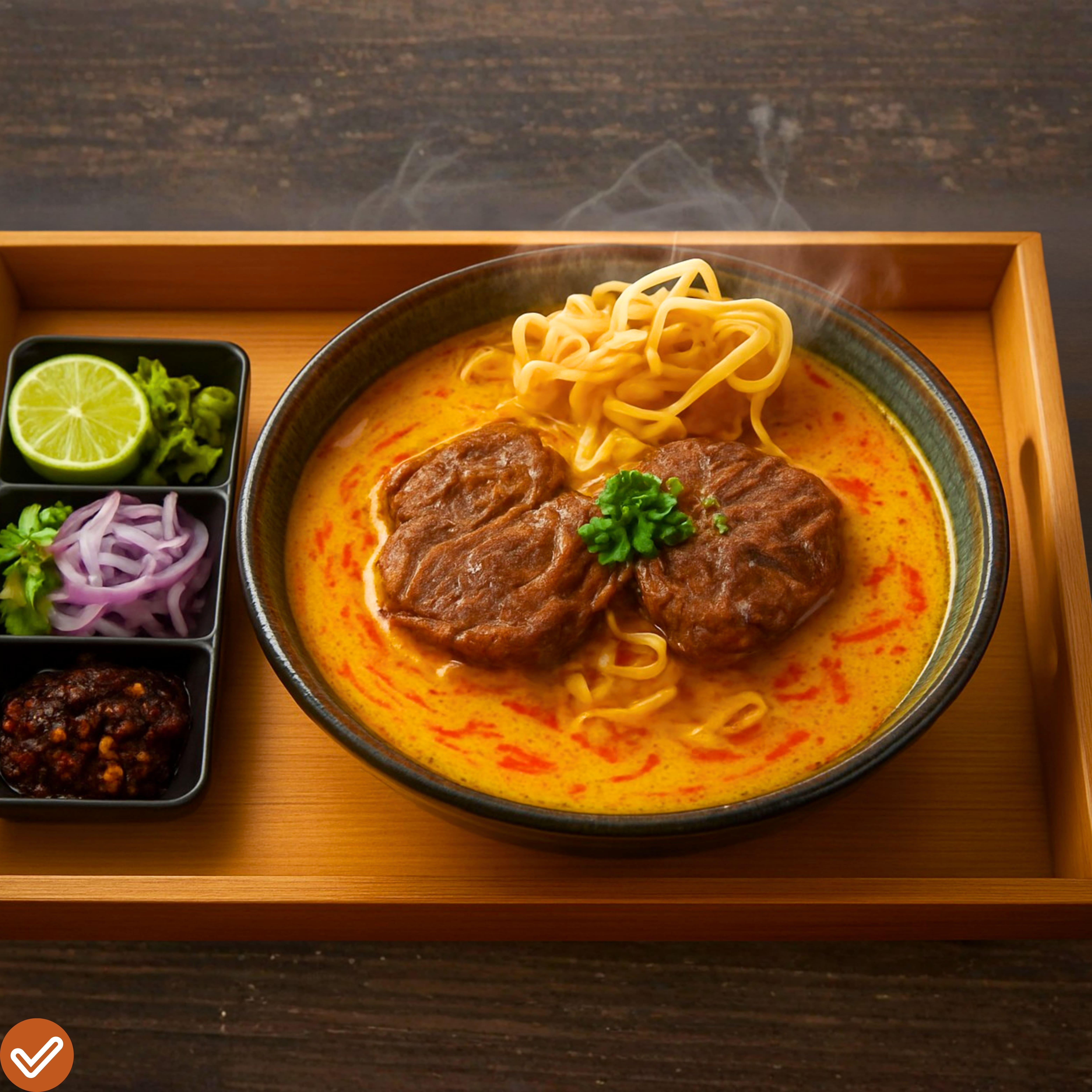 Tender Beef Shank and Tendon Slow-Braised Khao Soi.