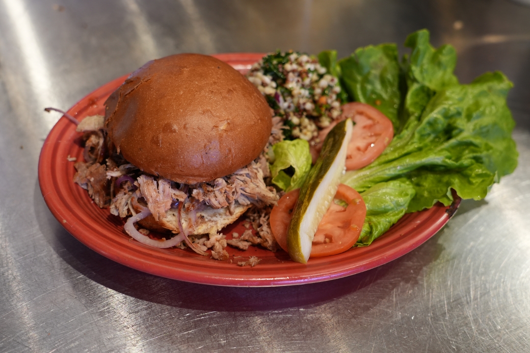 BBQ Pulled Pork Sandwich.