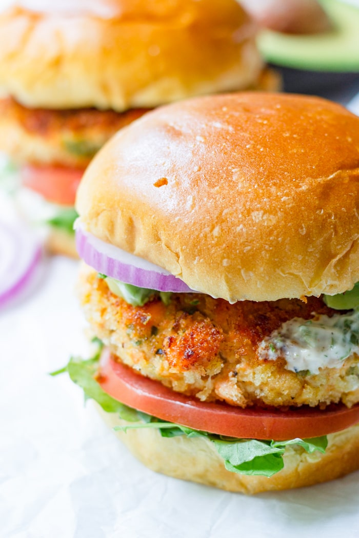 Salmon Burger.