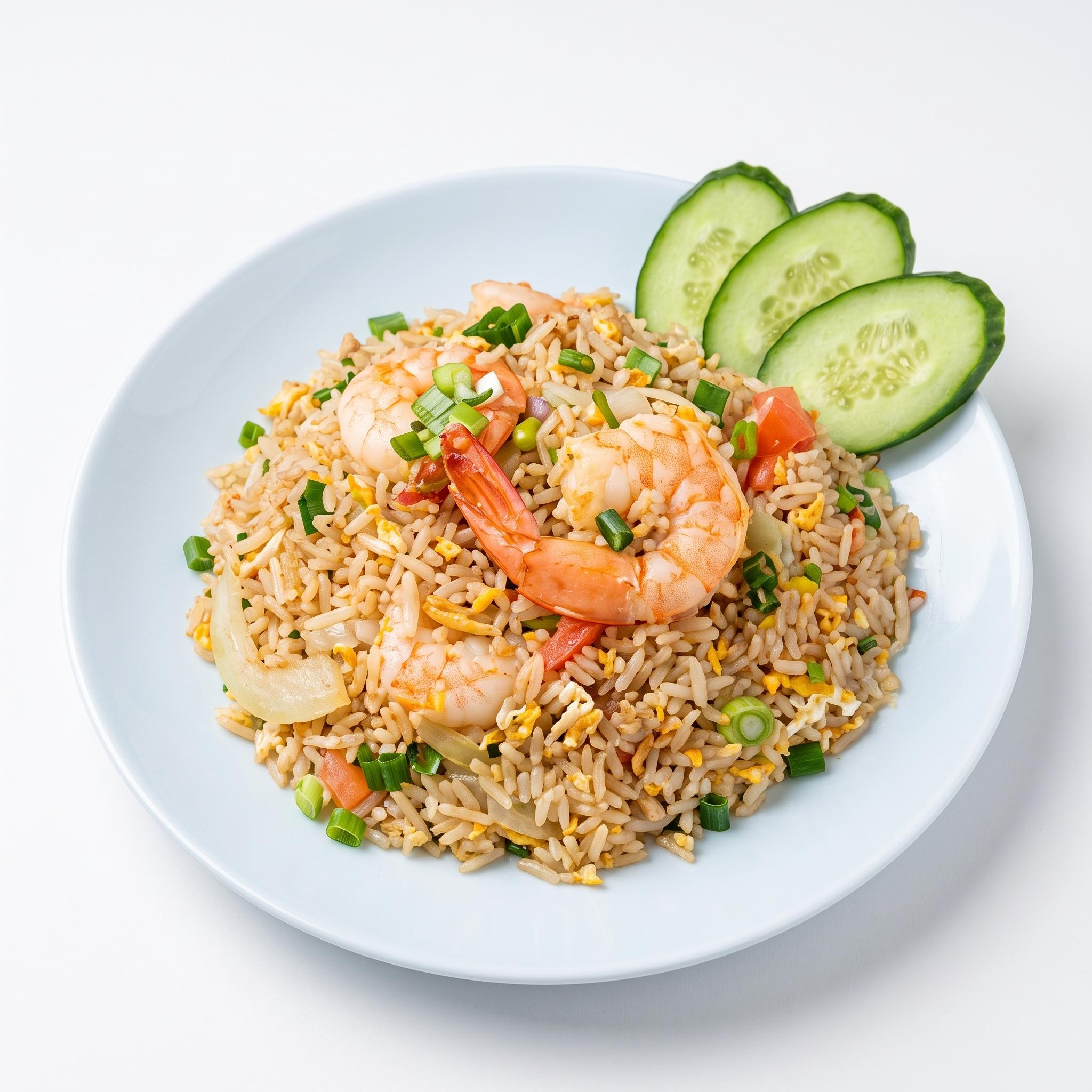 Pineapple fried rice.