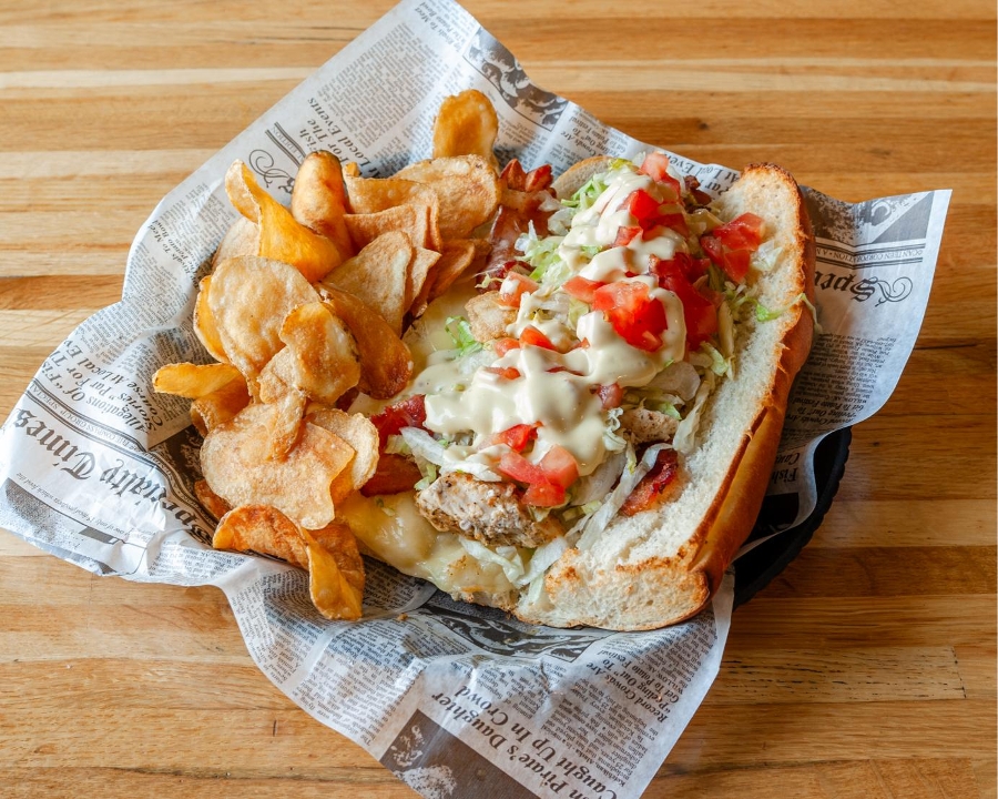 Chicken Bacon Grinder.