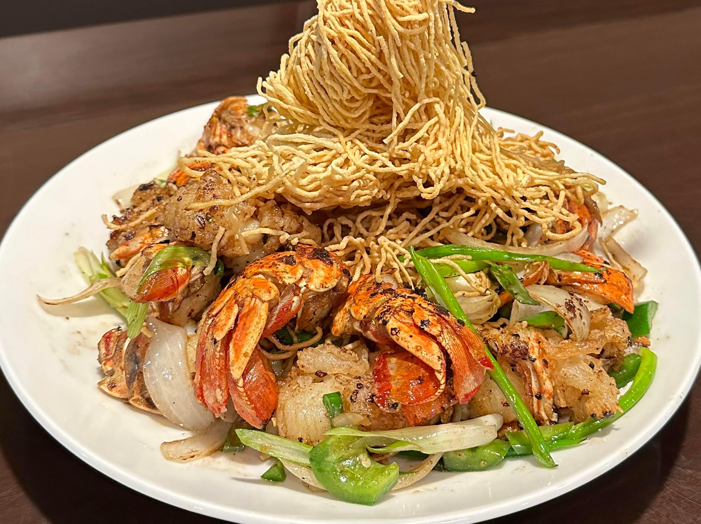 Lobster Scallion Ginger Noodles.