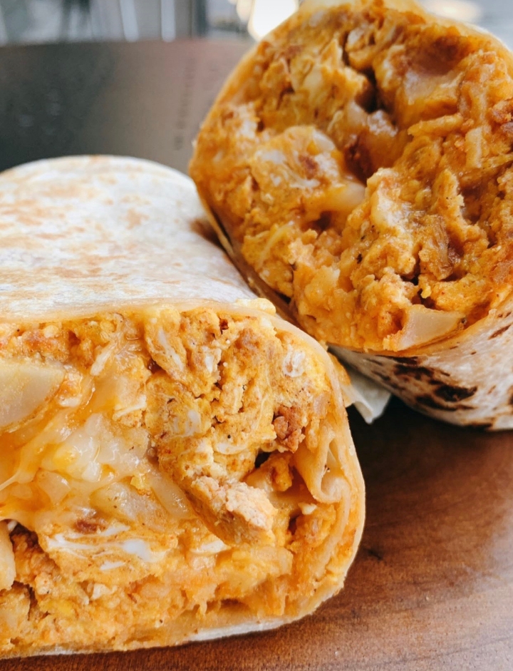 No Meat Breakfast Burrito.