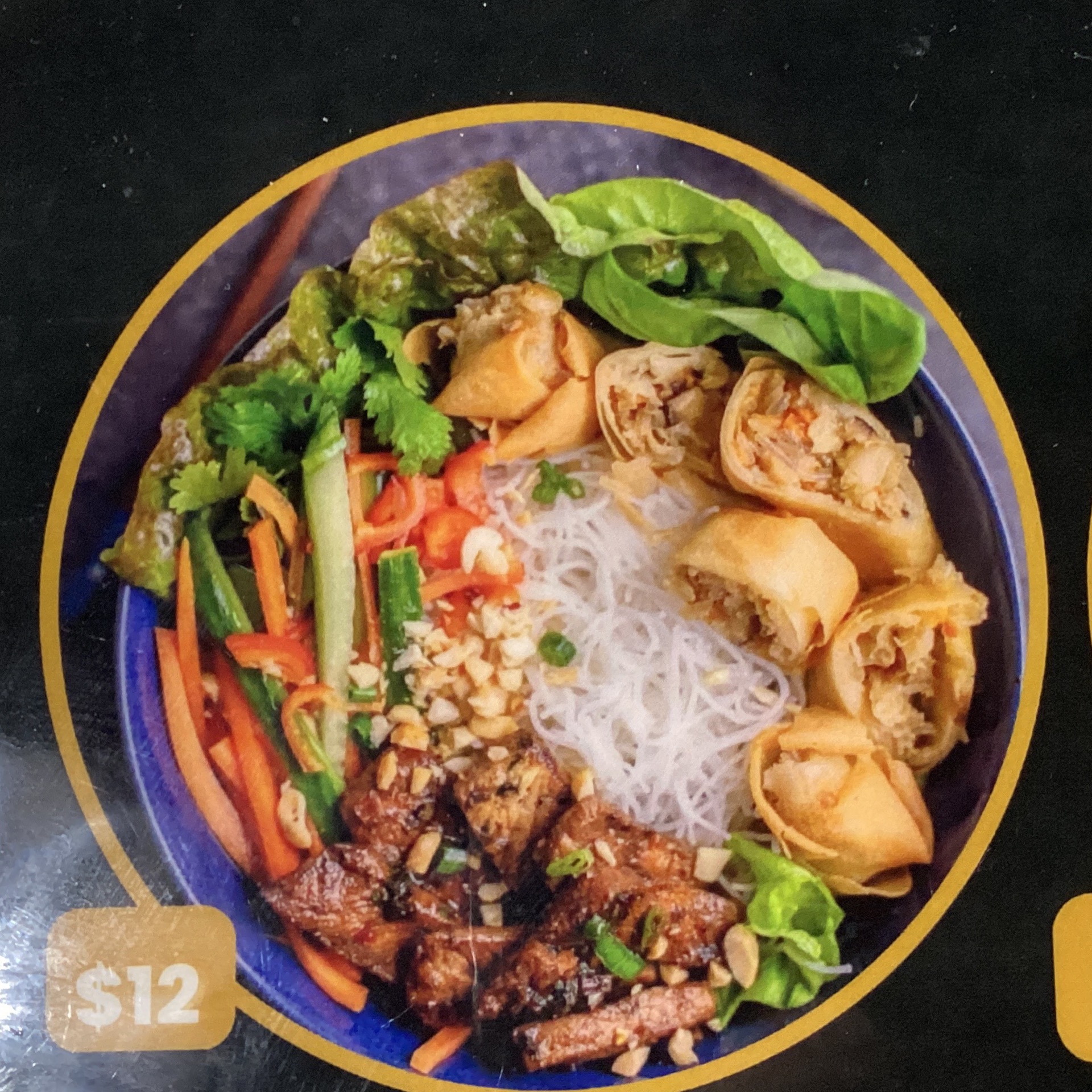 Vermicelli Noodles Salad Chicken.